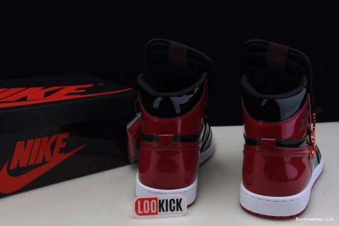 Bmlin shoes 555088-063 OG Jordan 1 Patent High Air Bred 0630